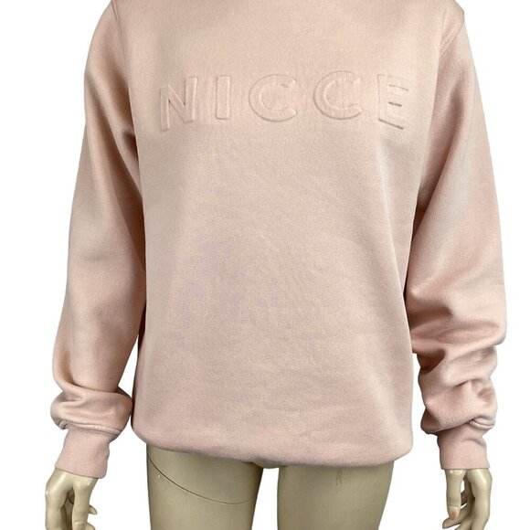 Nicce London Sweatshirt Size‎ Small  Pink Crewneck Comfort Relaxed - Picture 7 of 7